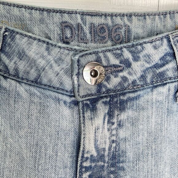 DL1961 Nolita Jeans Women Blue Denim Distressed Size 30 Boyfriend Slouchy Slim - Picture 16 of 16